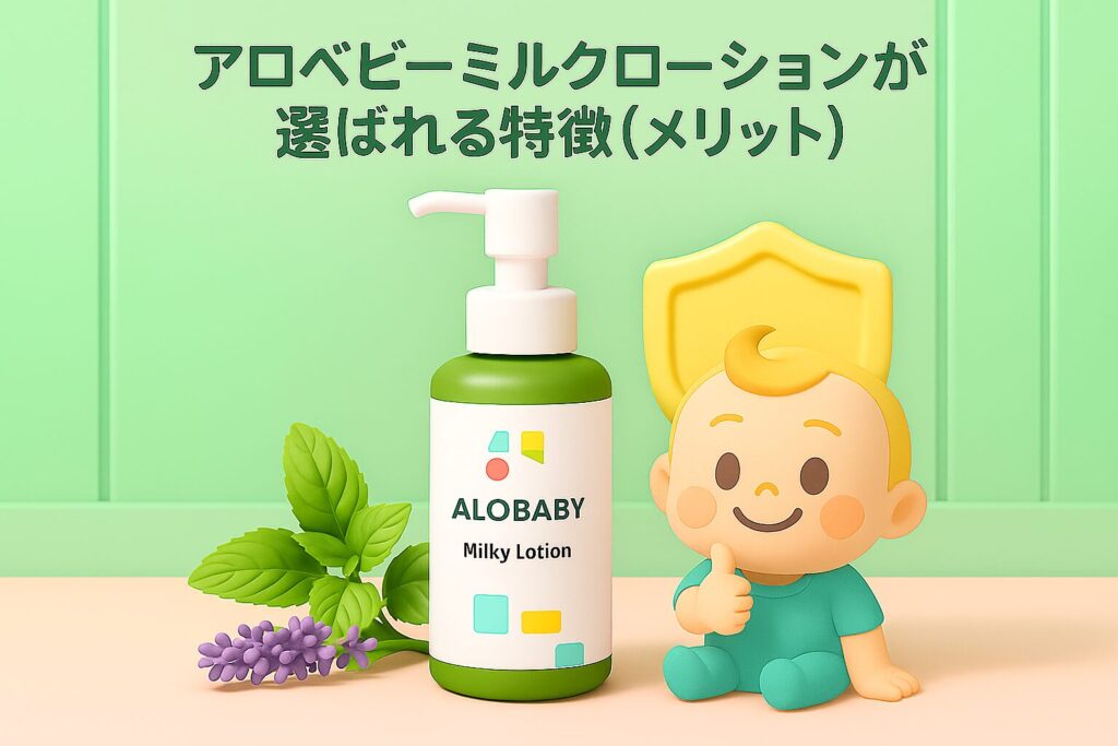 アロベビーミルクローションが選ばれる特徴(メリット)