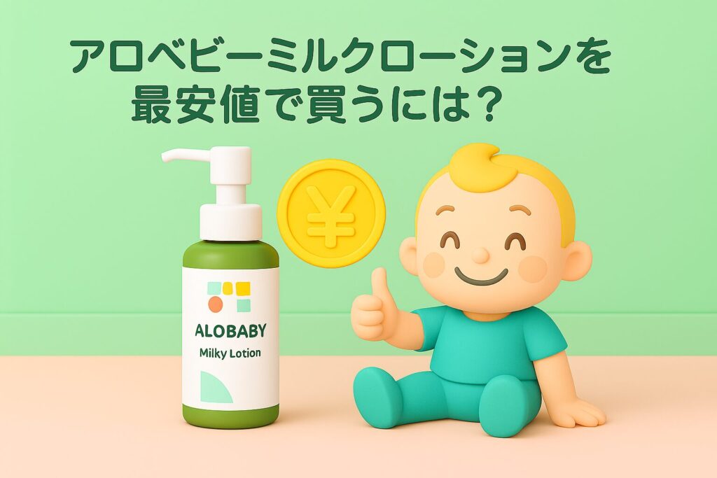 アロベビーミルクローションを最安値で買うには?